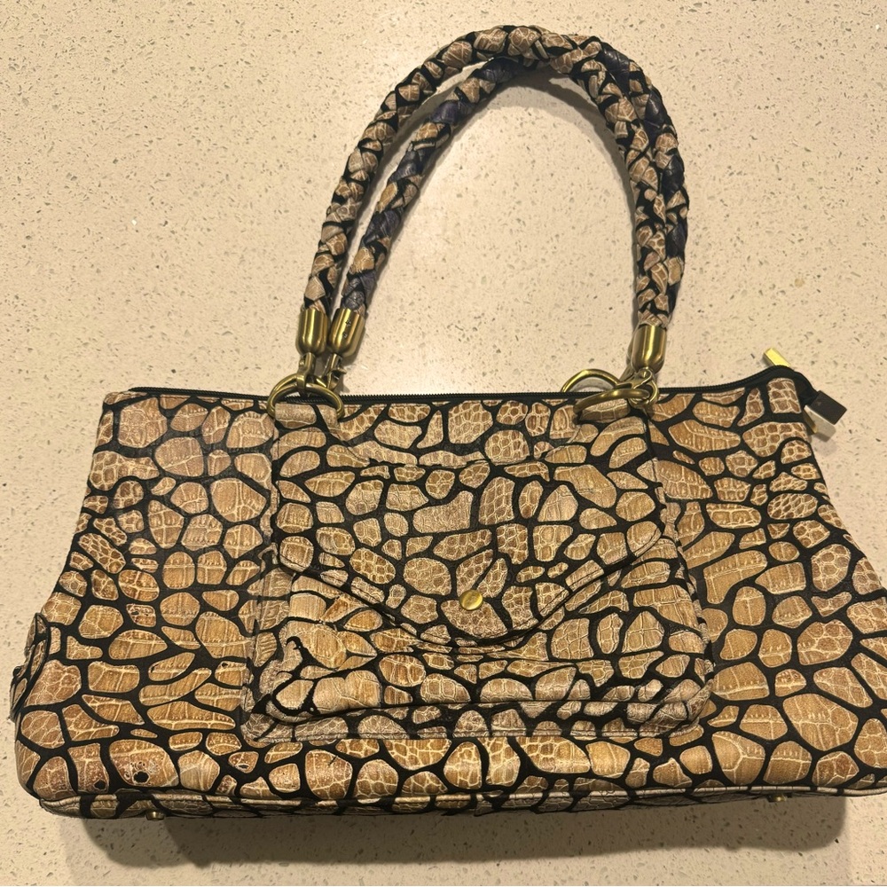The Find Brand leopard print purse.
